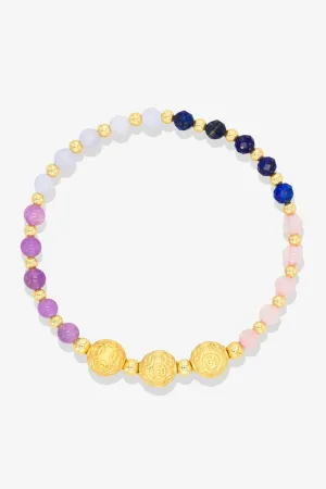 11:11 Limited Edition Multiple Love Feng Shiu 18K Gold Vermeil Lucky Coin Charm Bracelet