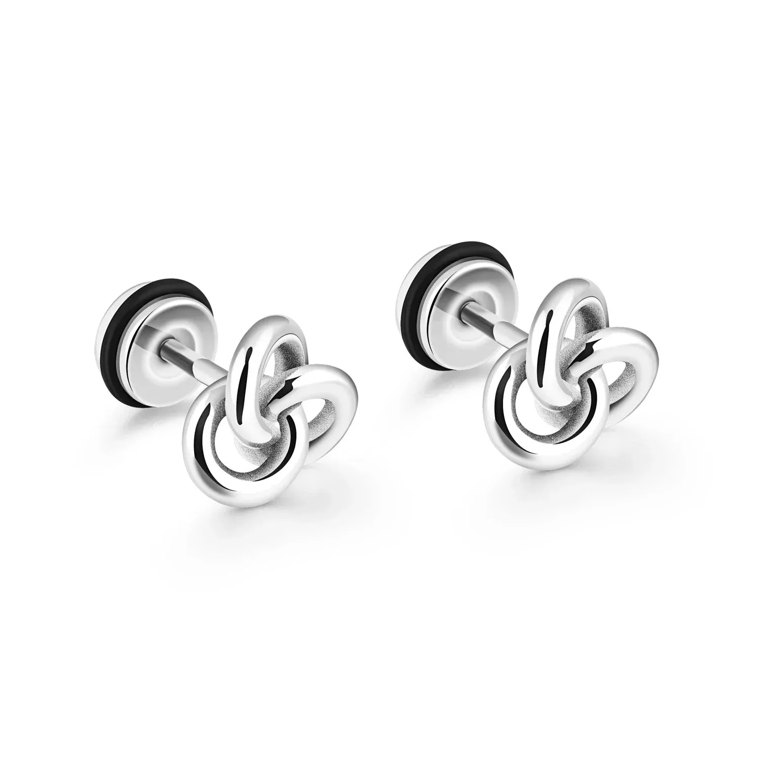 2023 Punk Stainless Surgical Steel Stud Earrings – Small Gothic Geometry, Skeleton Rock Zircon Jewelry for Women & Men