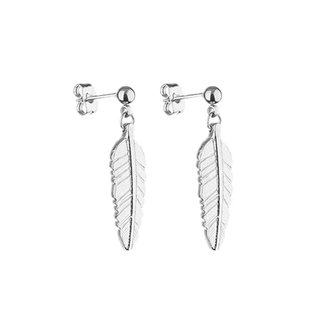 2023 Punk Stainless Surgical Steel Stud Earrings – Small Gothic Geometry, Skeleton Rock Zircon Jewelry for Women & Men