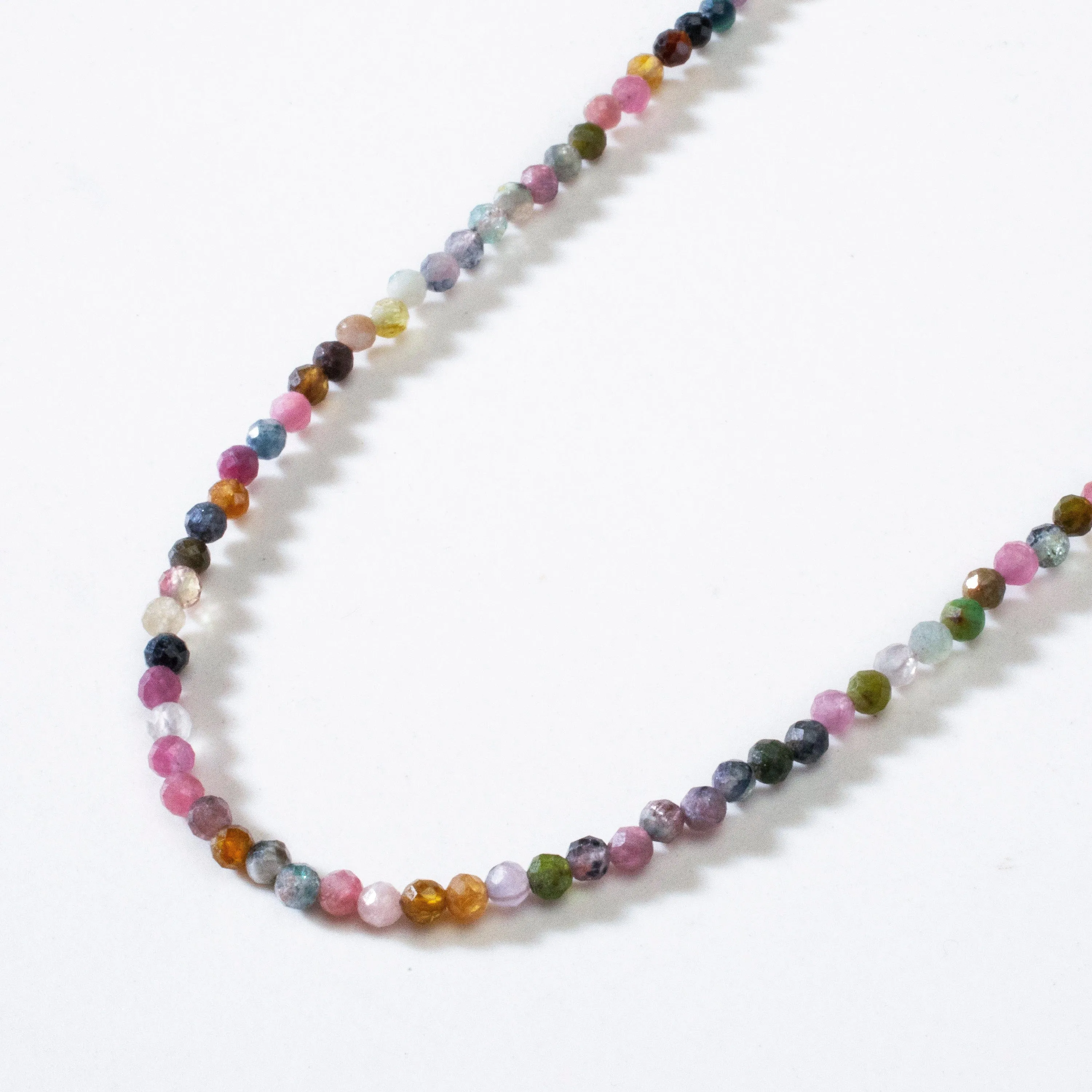 3mm Tourmaline Faceted 31" Necklace / Multi Wrap Bracelet