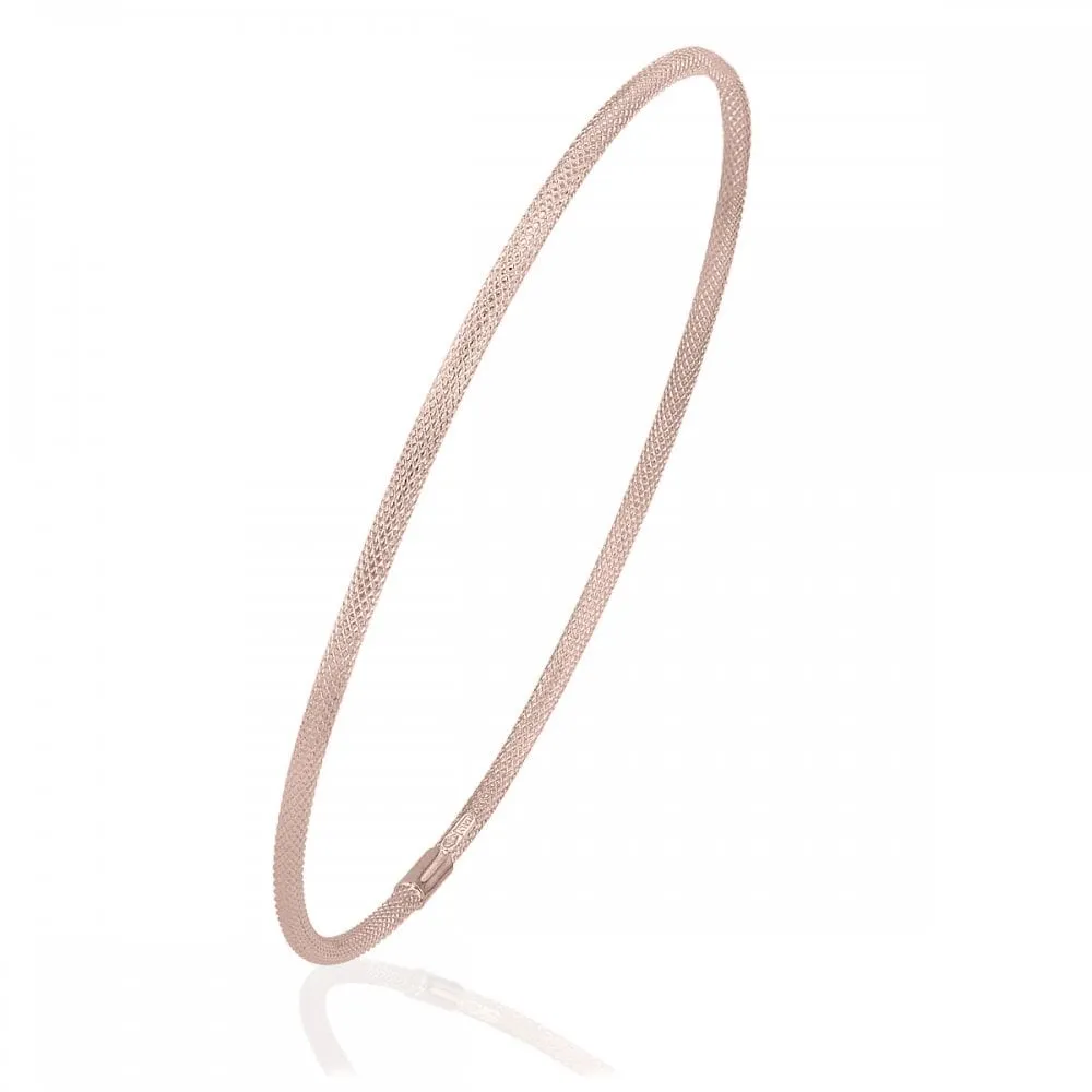 9ct Rose Gold Pattern Bangle