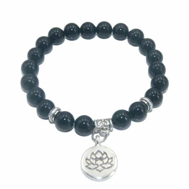 Amethysts  Tiger Eye Turquoises Bracelet For Women