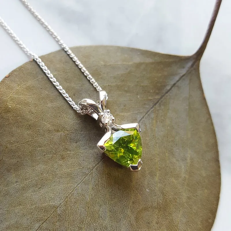 Arizona Peridot Gold Jewelry Simple Peridot Pendant