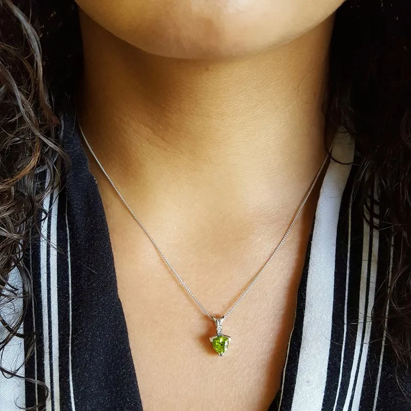 Arizona Peridot Gold Jewelry Simple Peridot Pendant