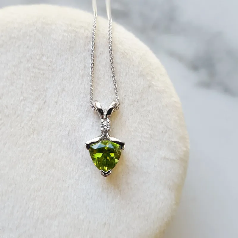 Arizona Peridot Gold Jewelry Simple Peridot Pendant