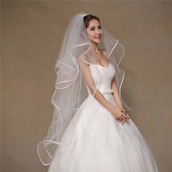Beautiful Tulle 4 Layers Short Wedding Veil WV012