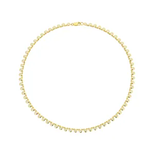 Bezel Diamond Tennis Necklace
