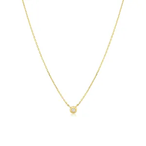 Birthstone Bezel Necklace
