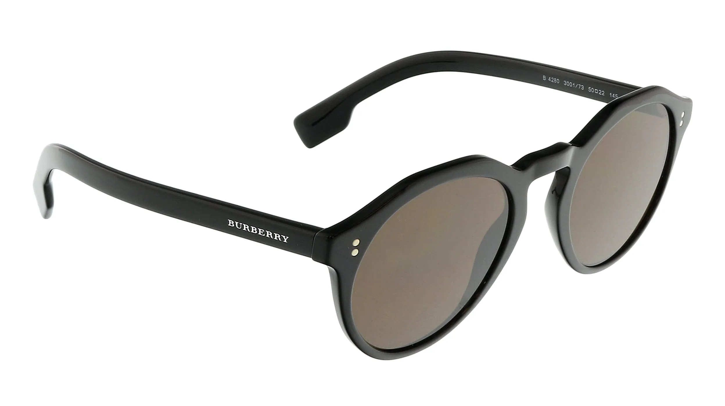 Burberry 0BE4280 300173 Round Black Sunglasses