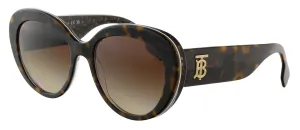 Burberry 0BE4298 38271354 Full Rim Tortoise Cateye Sunglasses