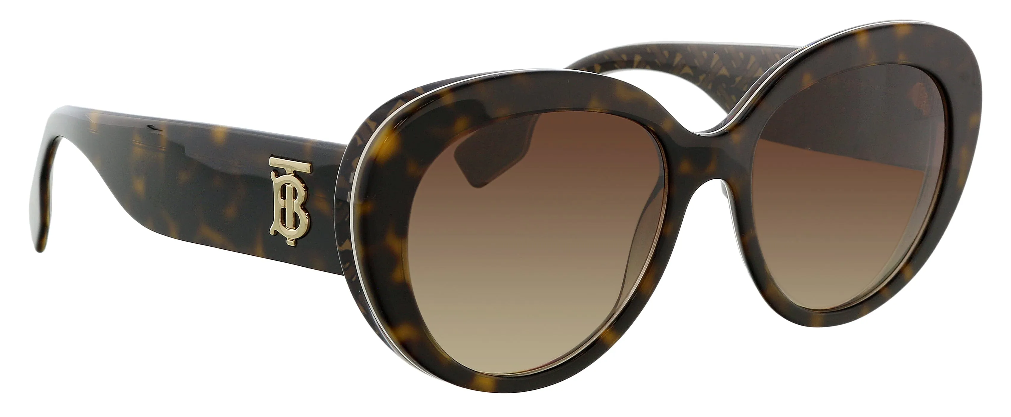 Burberry 0BE4298 38271354 Full Rim Tortoise Cateye Sunglasses