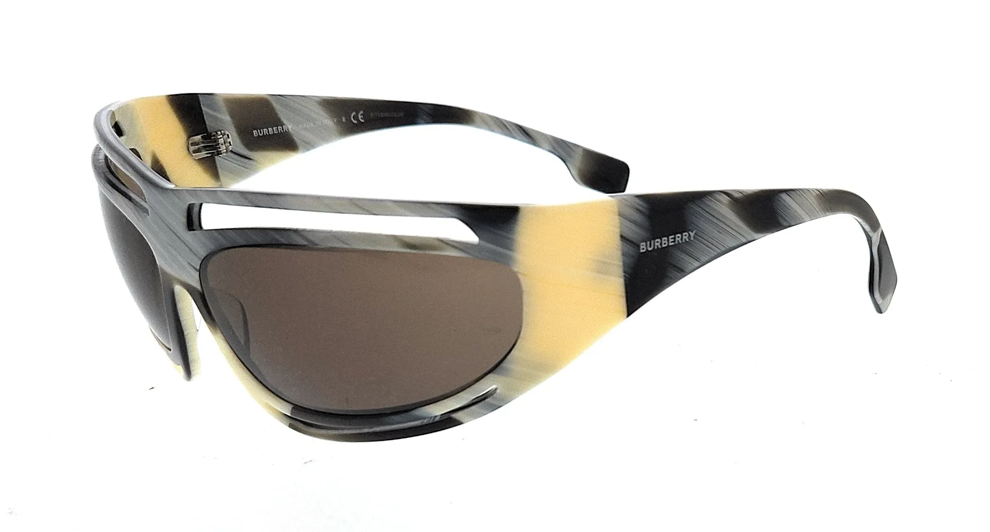 Burberry  0BE4342 393773 Brown / Beige Horn Cateye Sunglasses