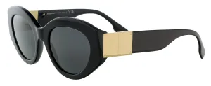 Burberry 0BE4361 30018751 Sophia Full Rim Black Oval Sunglasses