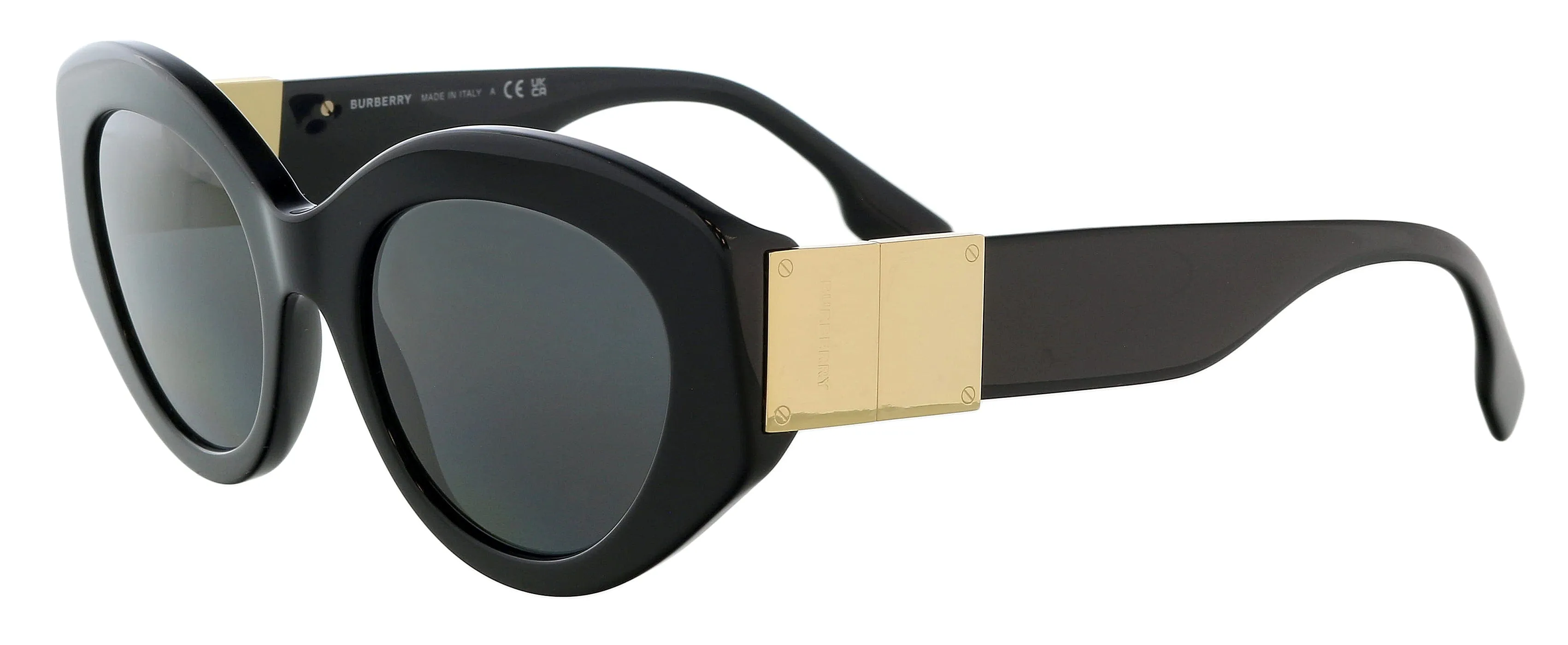 Burberry 0BE4361 30018751 Sophia Full Rim Black Oval Sunglasses