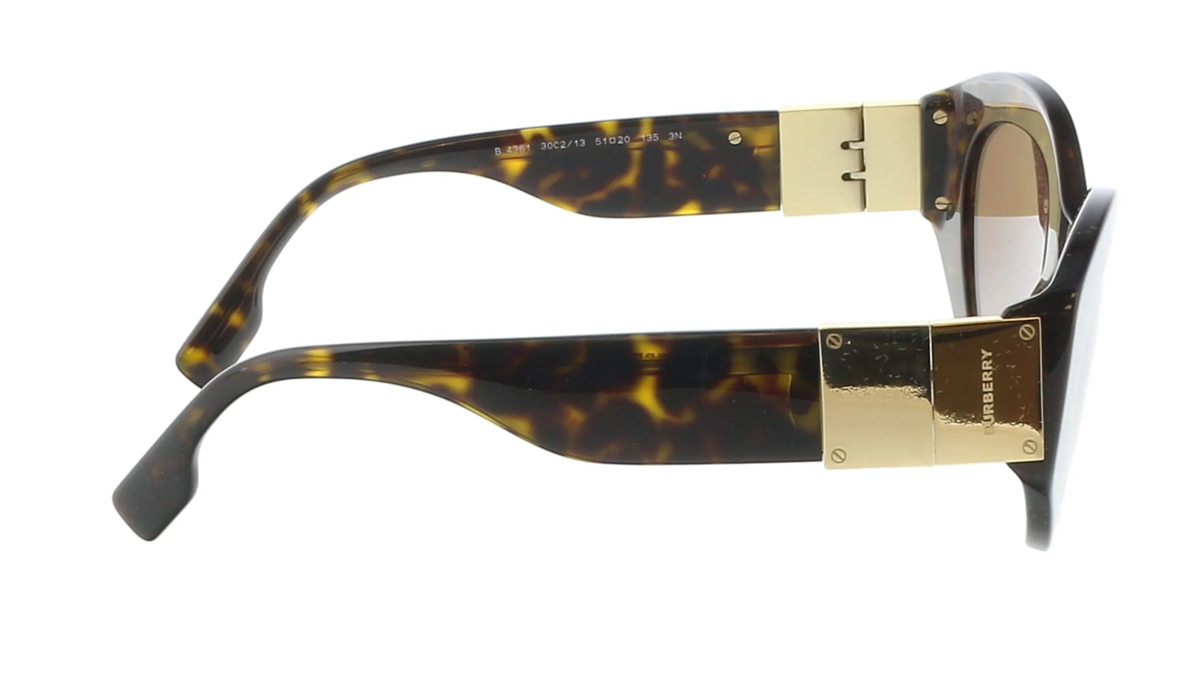 Burberry 0BE4361 300213 Sophia Full Rim Havana Oval Sunglasses