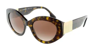 Burberry 0BE4361 300213 Sophia Full Rim Havana Oval Sunglasses