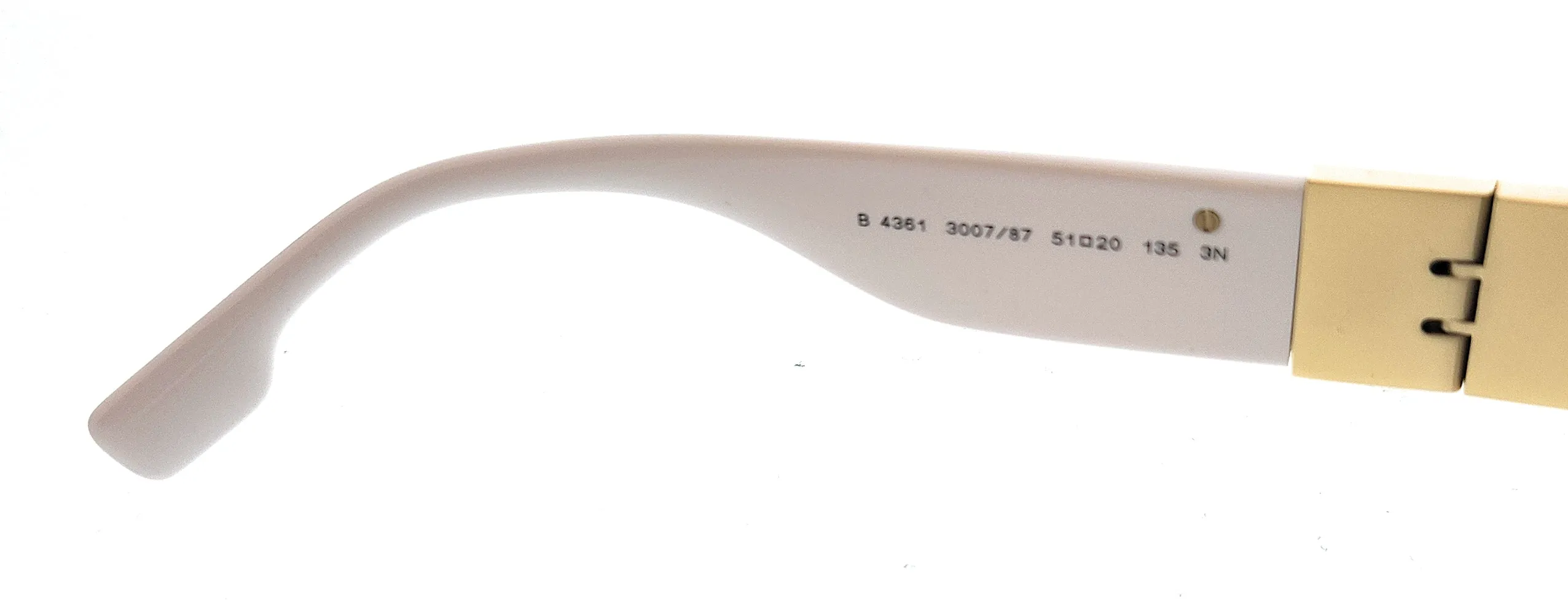 Burberry 0BE4361 300787 Sophia Full Rim White Oval Sunglasses