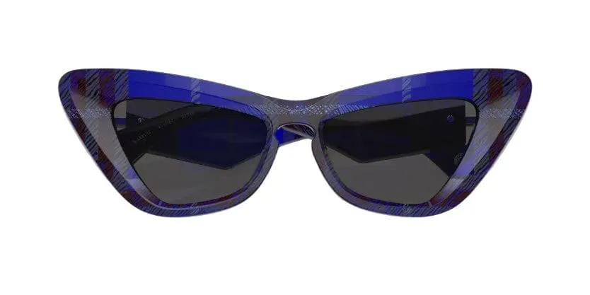 Burberry 0BE4421U 411487 Check Blue Cateye Sunglasses