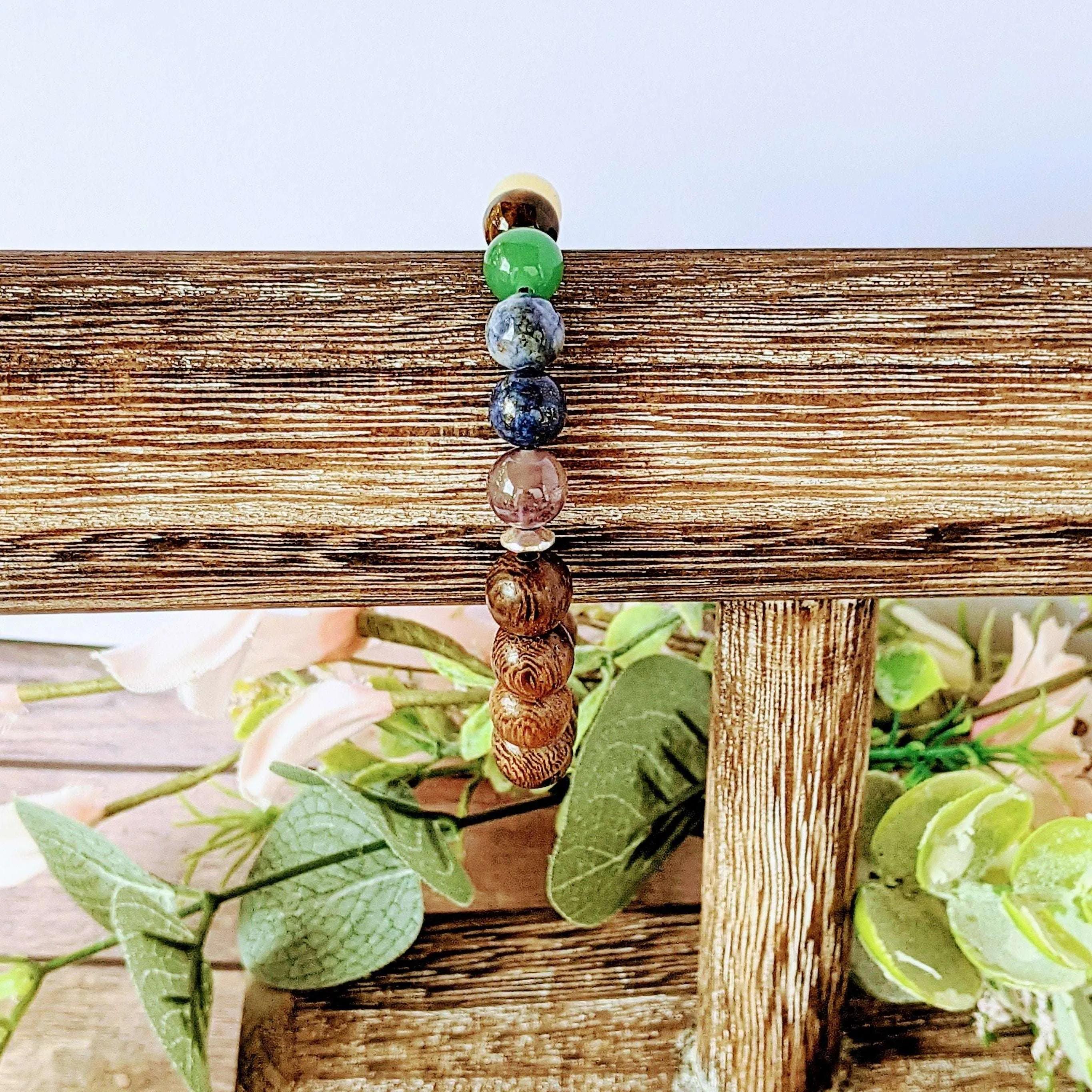 Chakra Coconut Bead Diffuser Bracelet - Energy & Balance