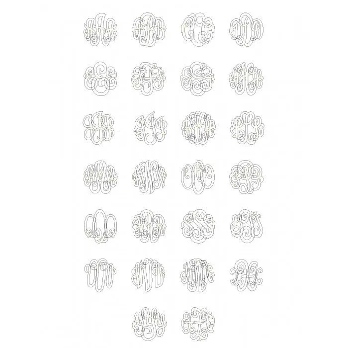 Classic Border Oval Monogram Mothers Necklace