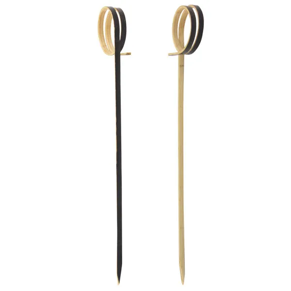 Cocktail Picks 120mm Knotted Black 2000pcs