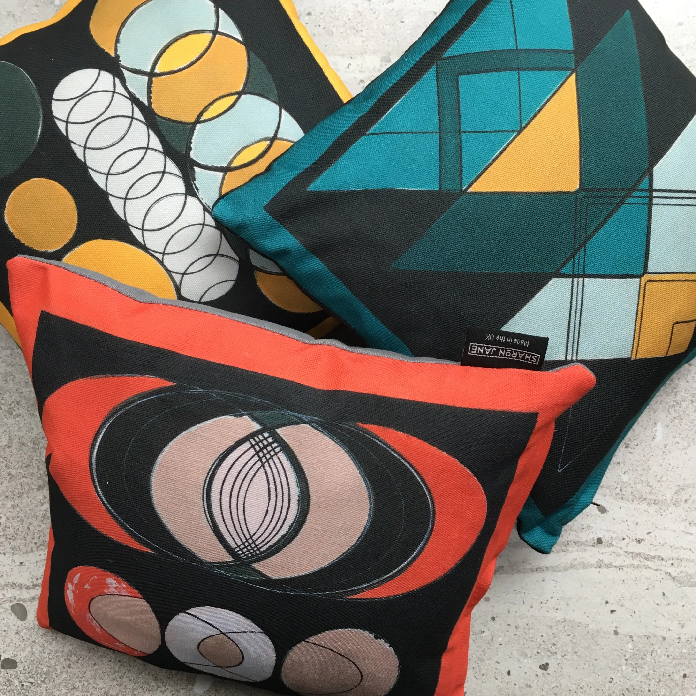 Coral Ellipse Mini Cushion - Was £20 - Now £10