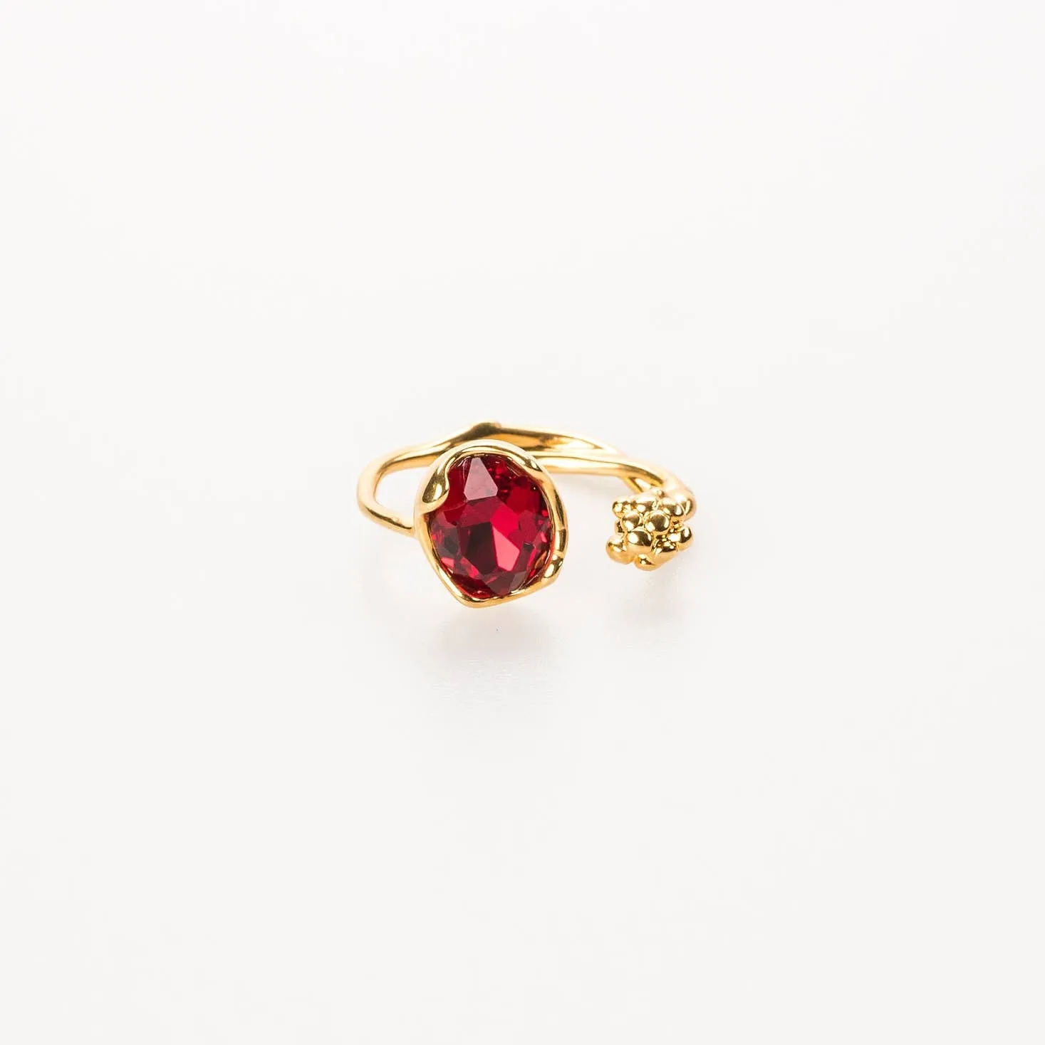 Emma Crystal Adjustable Birthstone Ring