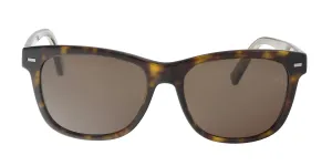 Ermenegildo Zegna EZ0028-N 52J Brown/Gold Square Sunglasses