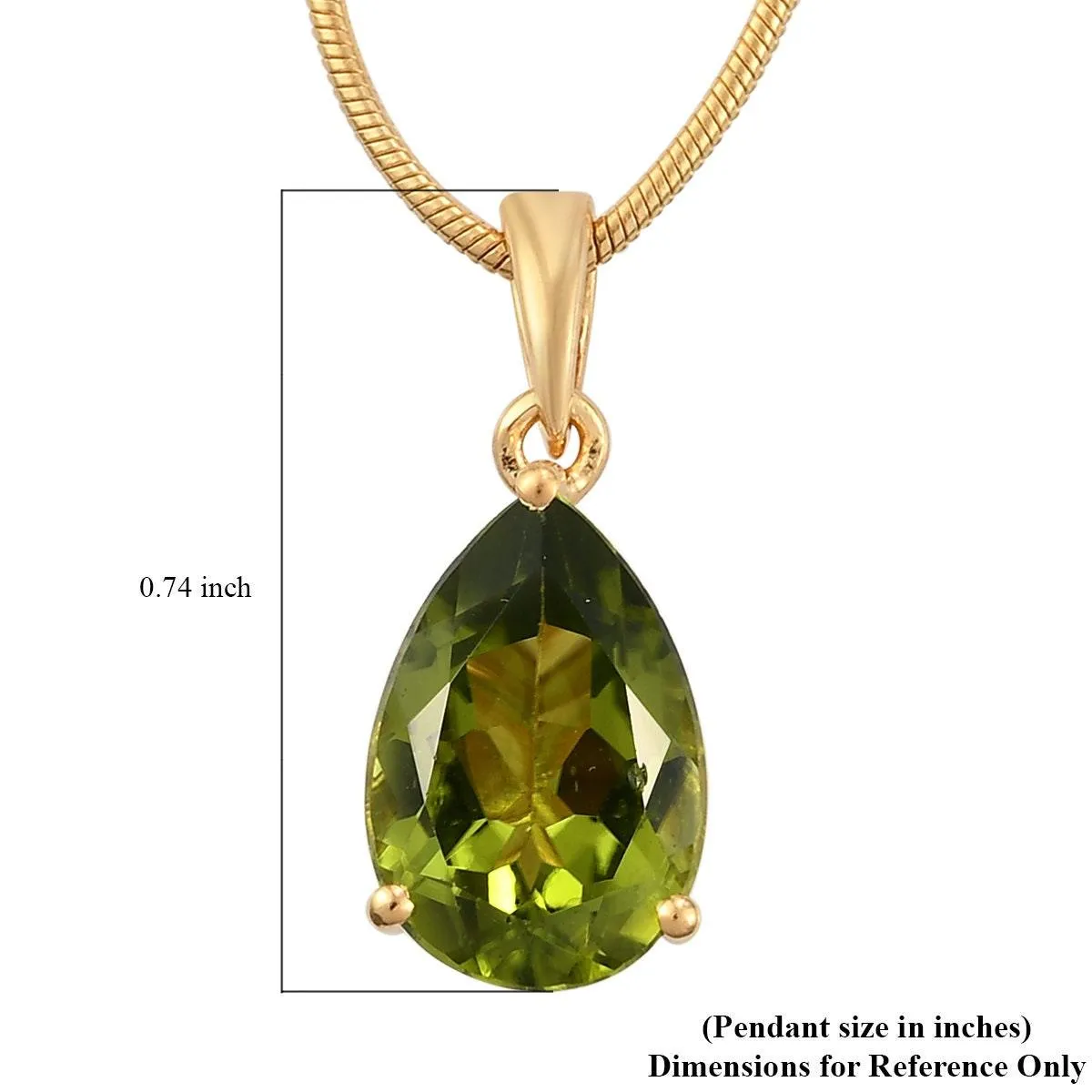 Genuine Peridot Pendant, Solitaire Pendant, August Birthstone Necklace, 925 Sterling Silver, Peridot Gold Necklace, Gift for her