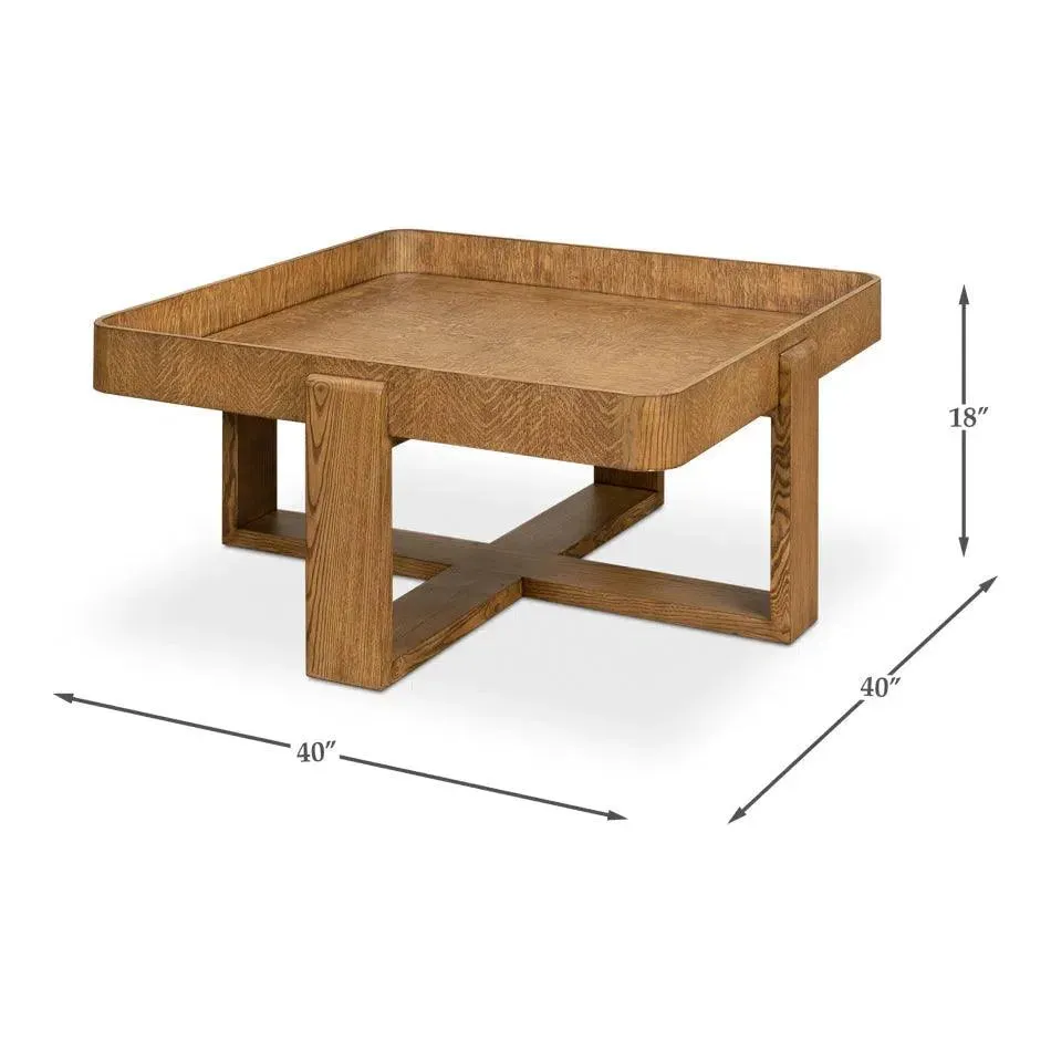 Grand Traytop Cocktail Table Heather Grey