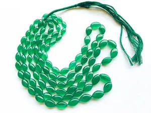 Green Onyx Marquise Shape Smooth Beads