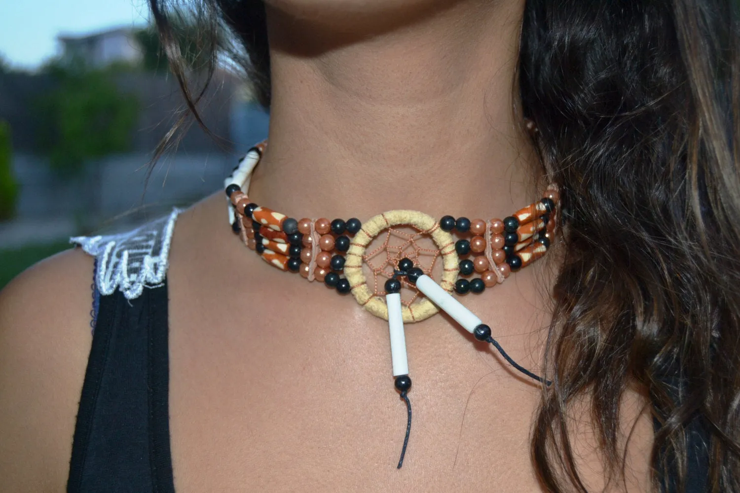 J22-For Adult / Children : Handmade Bone Chokers / Necklace