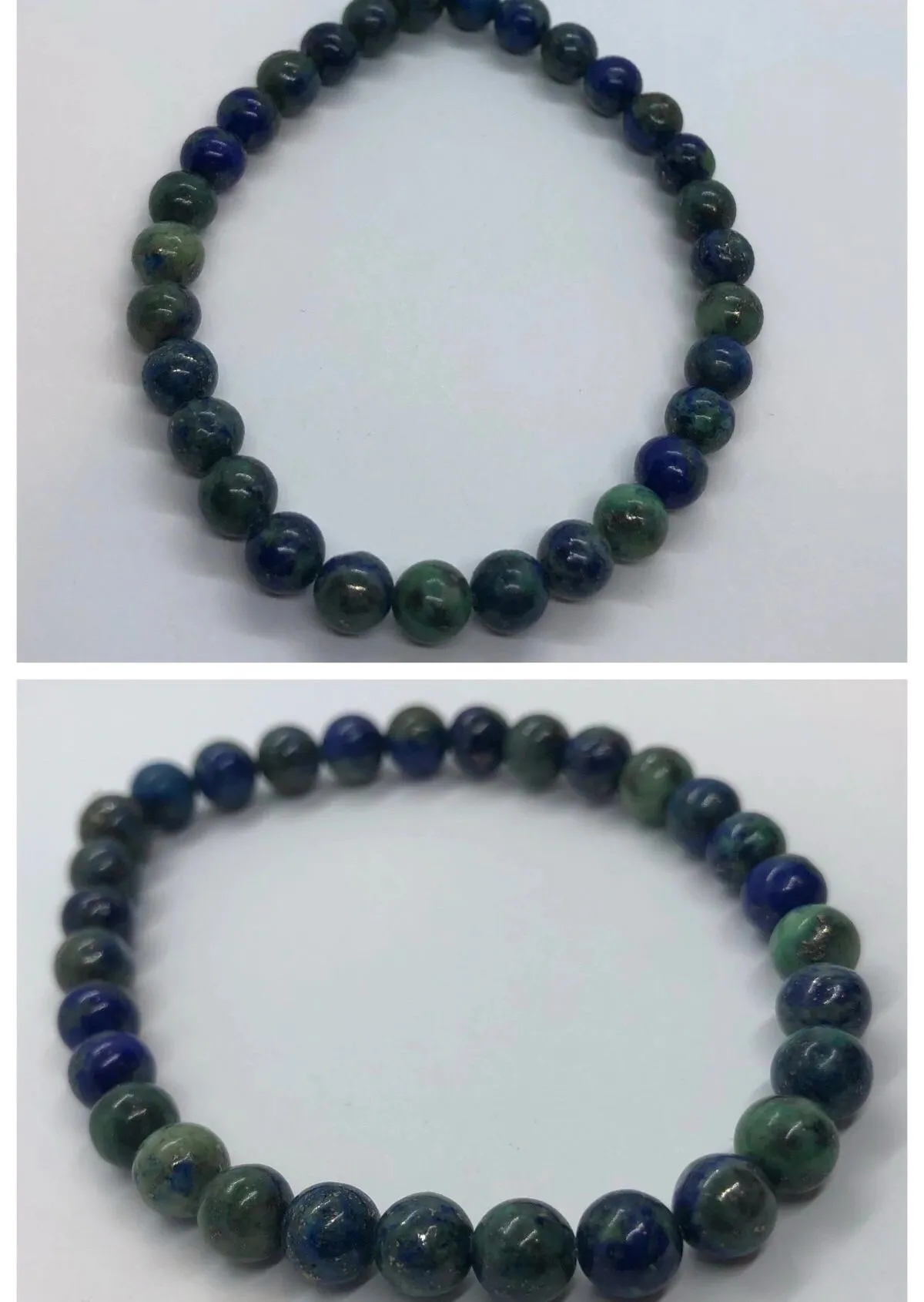 Lapis Chrysocolla Crystal Beaded Bracelet
