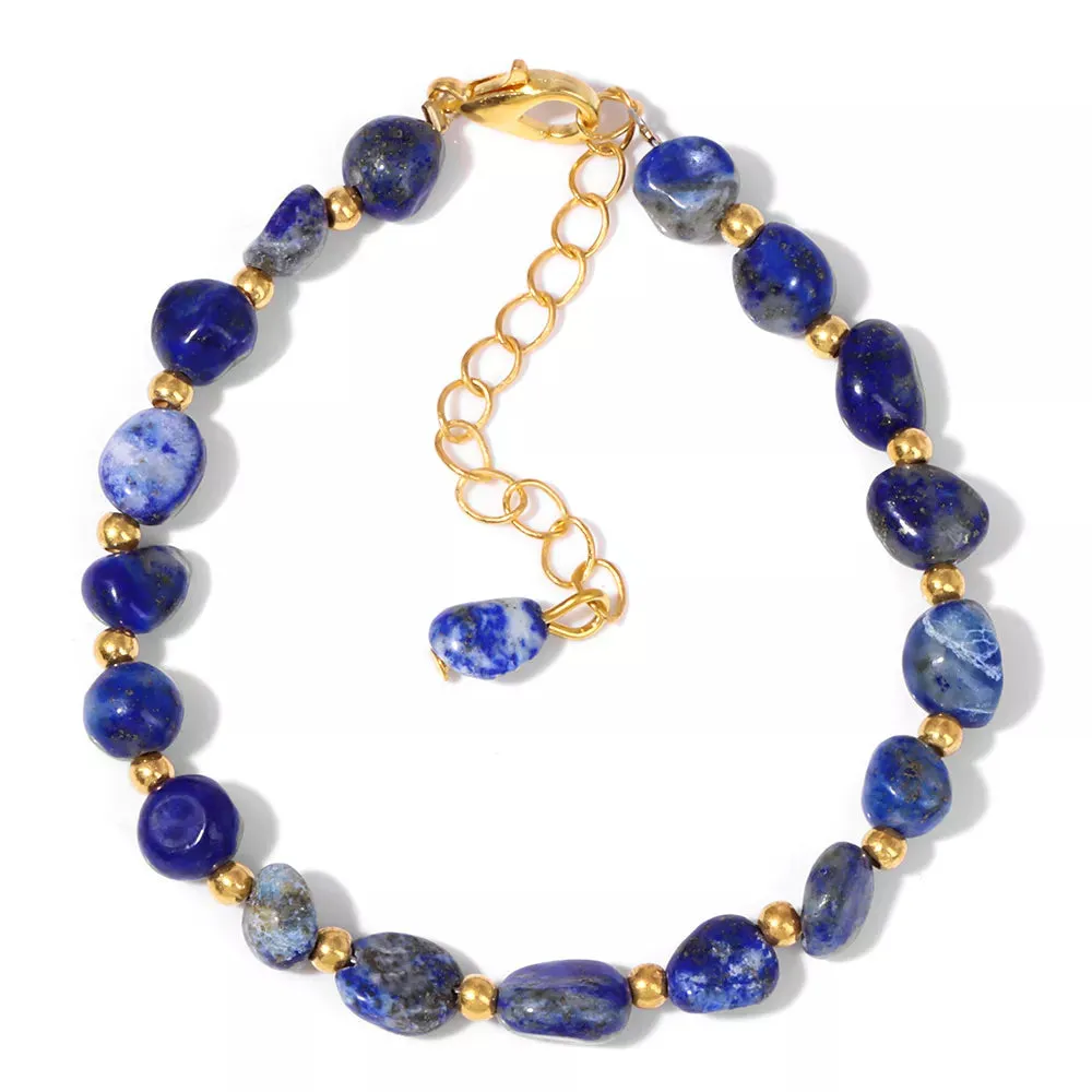Lapis Lazuli & Copper Pain Healing Bracelet