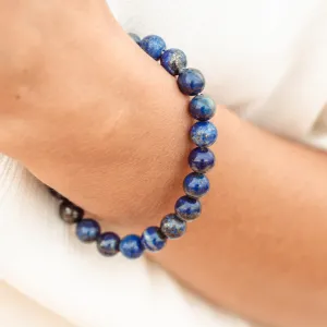 Lapis Lazuli Mala Bead Bracelet