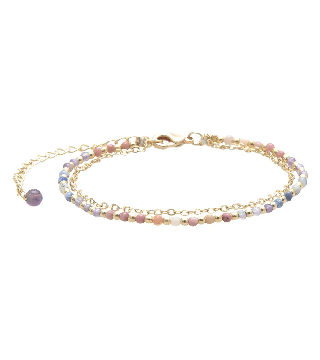 Lotus and Luna Energy Healer Amethyst Bracelet