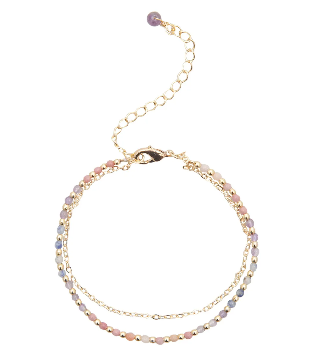 Lotus and Luna Energy Healer Amethyst Bracelet