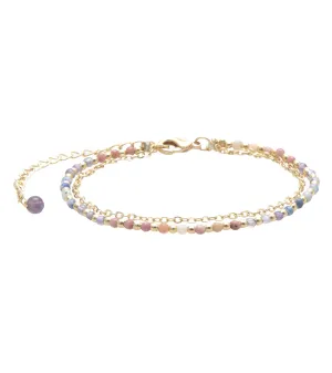 Lotus and Luna Energy Healer Amethyst Bracelet