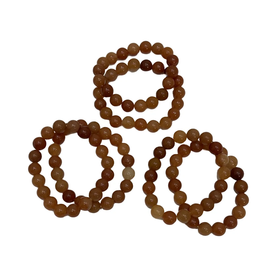 Natural Gemstone Bracelet Stack 10mm
