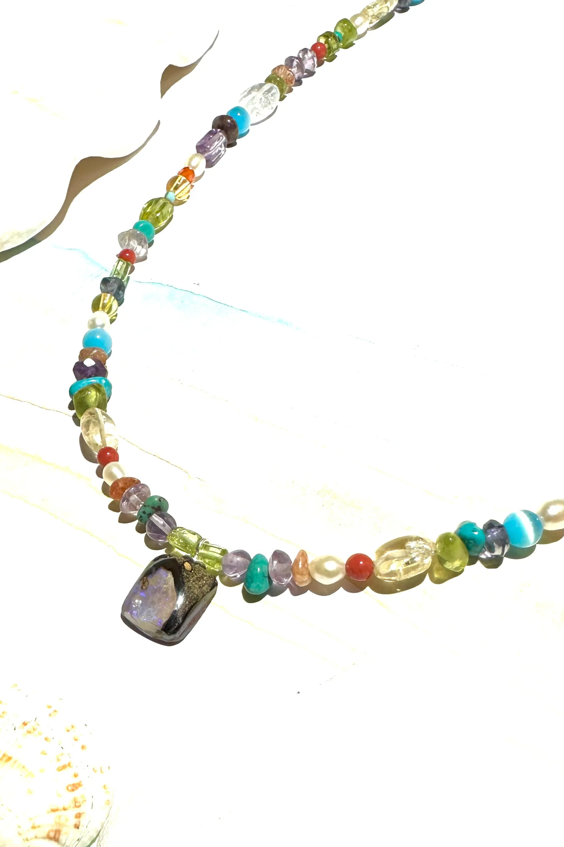 Necklace Australian Opal Gem Candy Mine