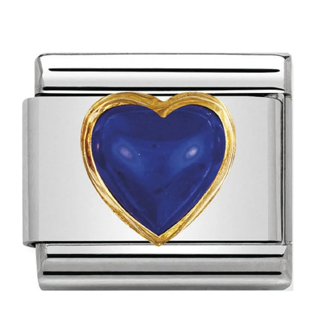NOMINATION Link Gold with Lapis Lazuli Heart