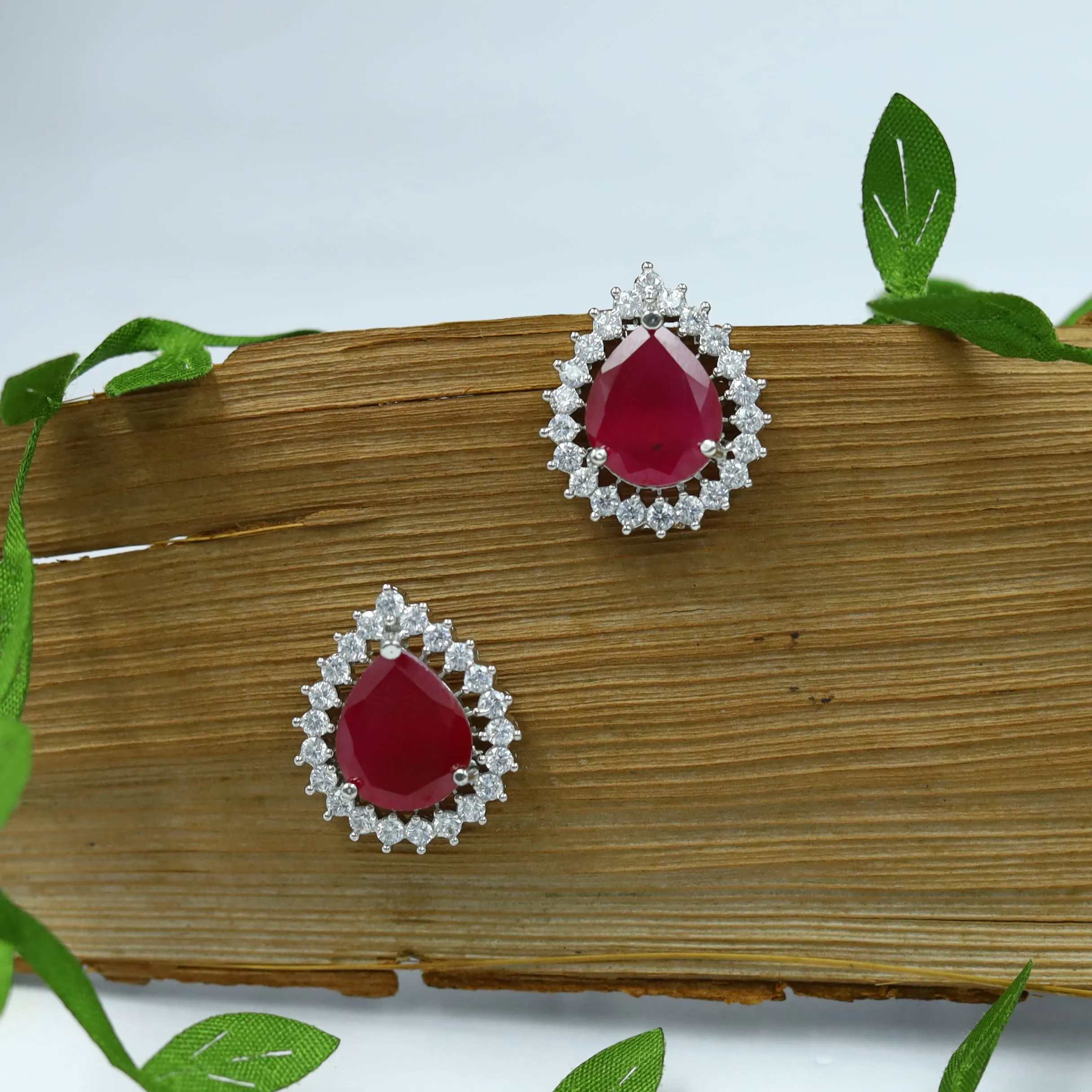 Pearl Choker Zircon/AD Necklace Set 13114-33