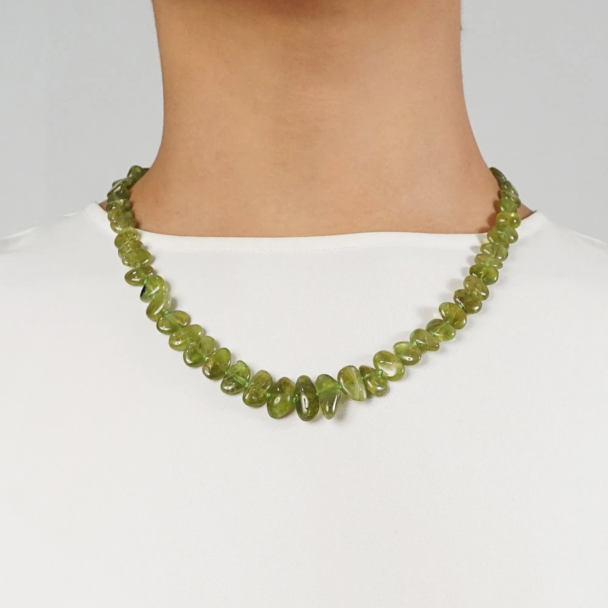 Peridot Graduated Flat Tumble