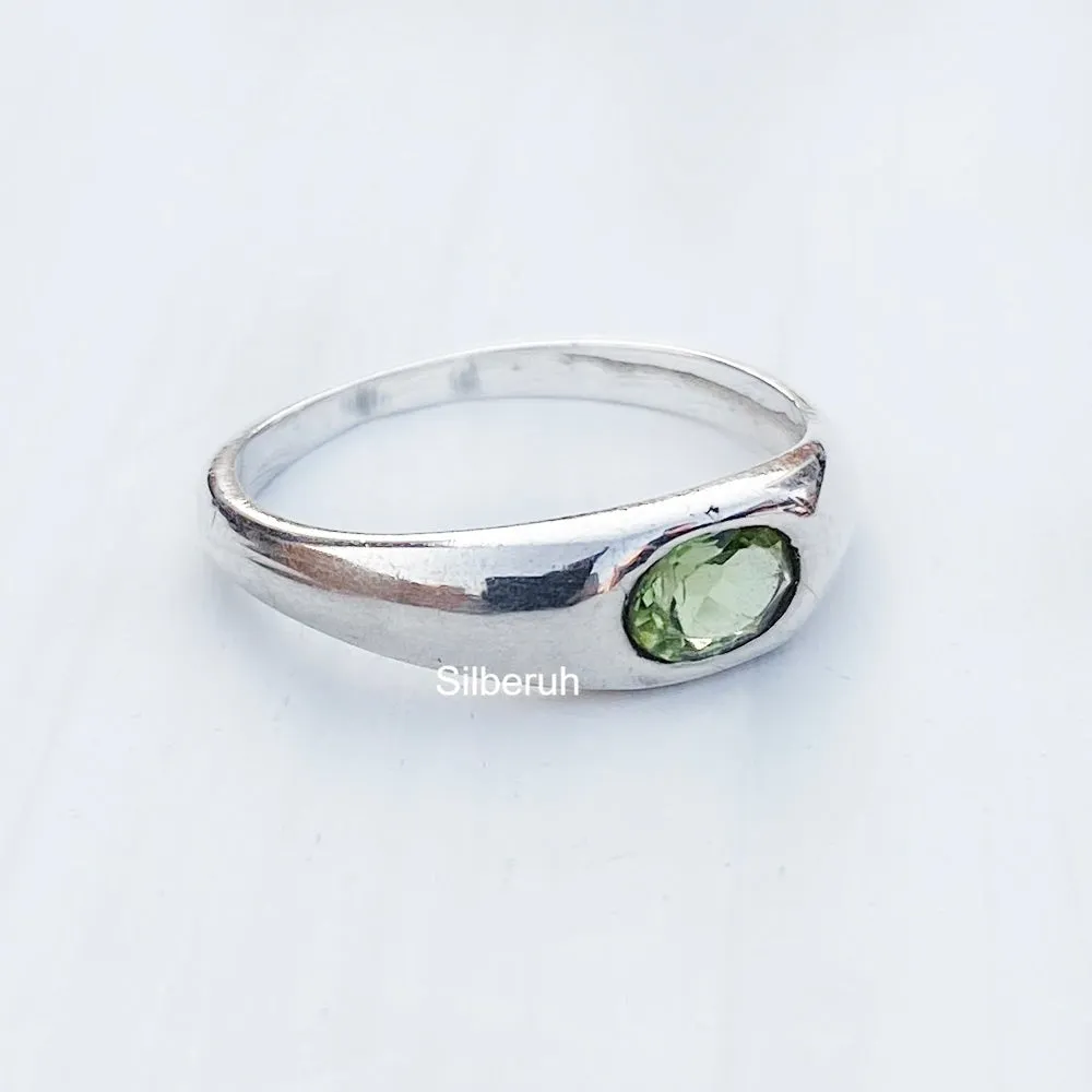 Peridot Silver Ring