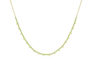 Salus Gold Peridot Gemstone Necklace