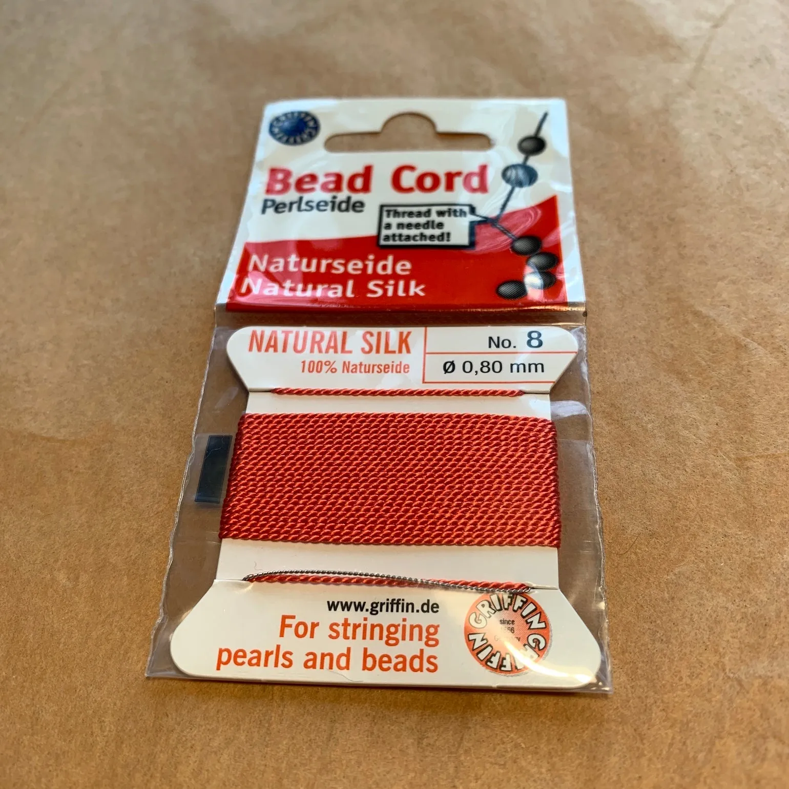 Silk Beadstringing Pack, Coral