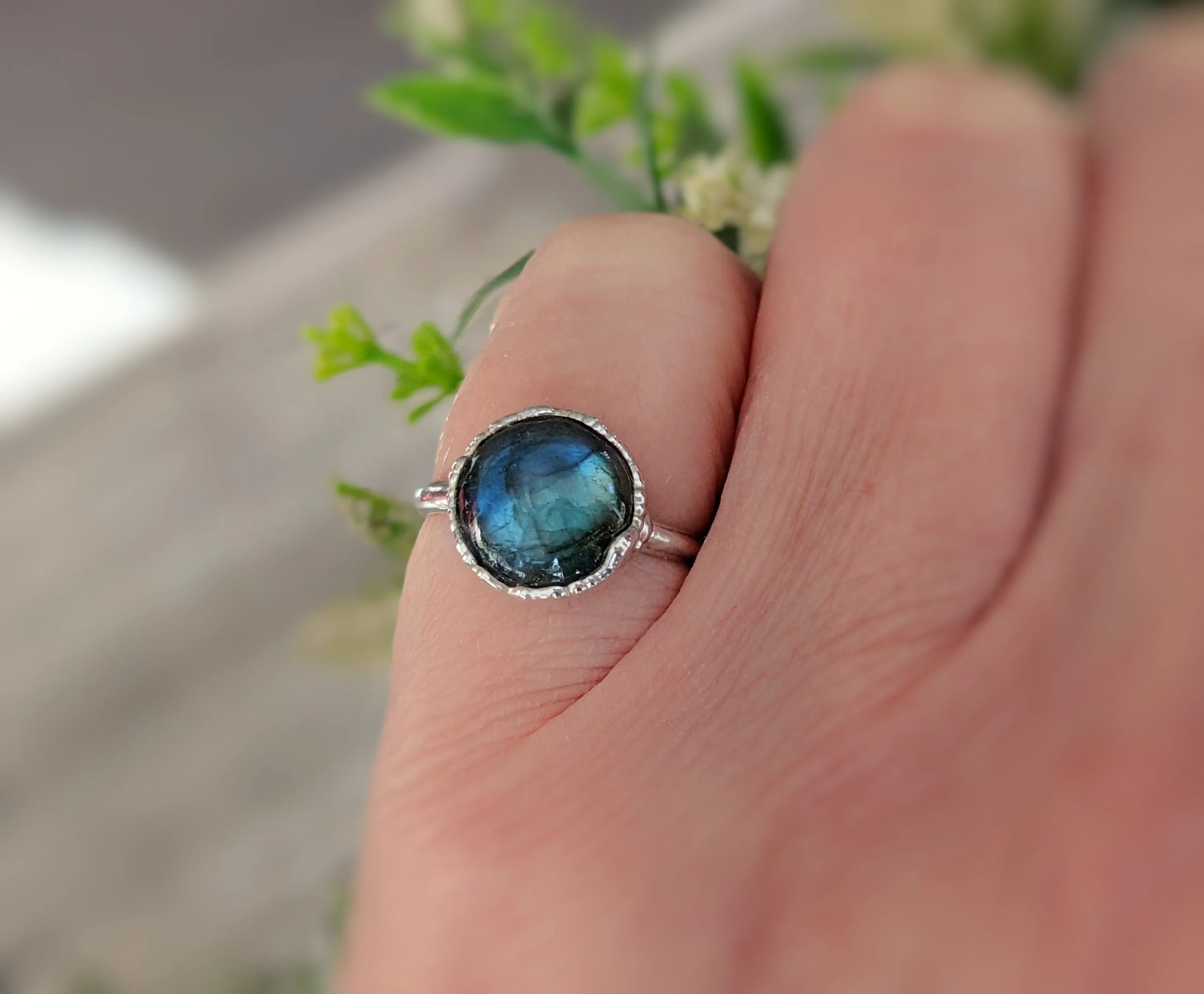 Sterling Silver Labradorite ring
