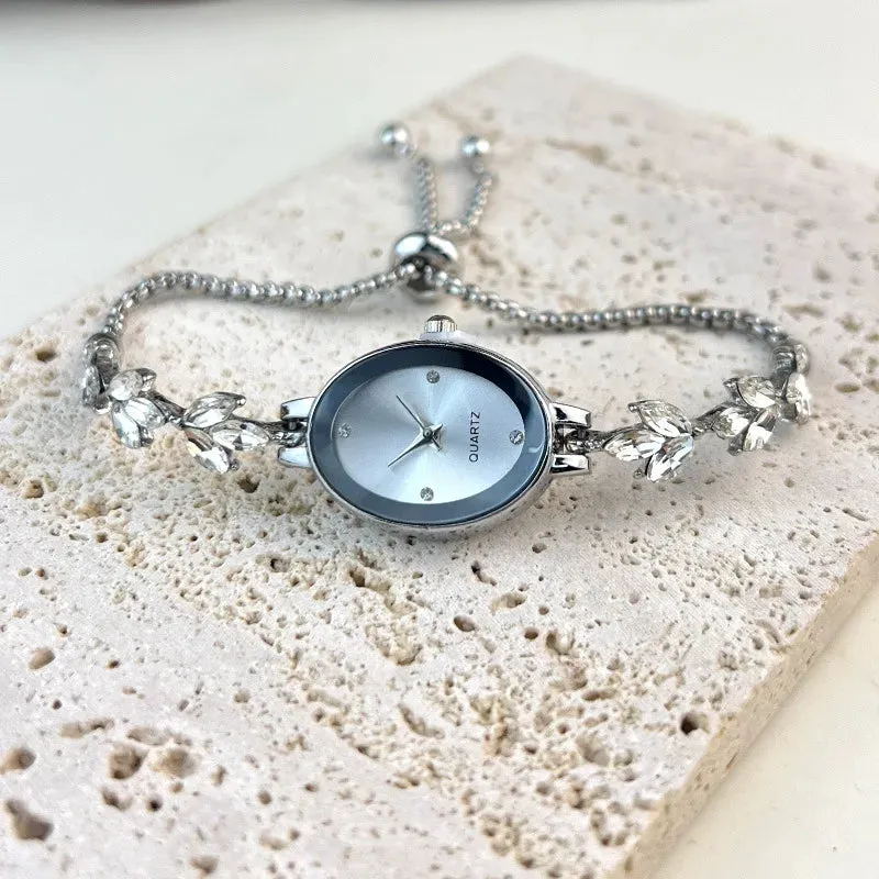 Women's Gemstone Quartz Bracelet Watch