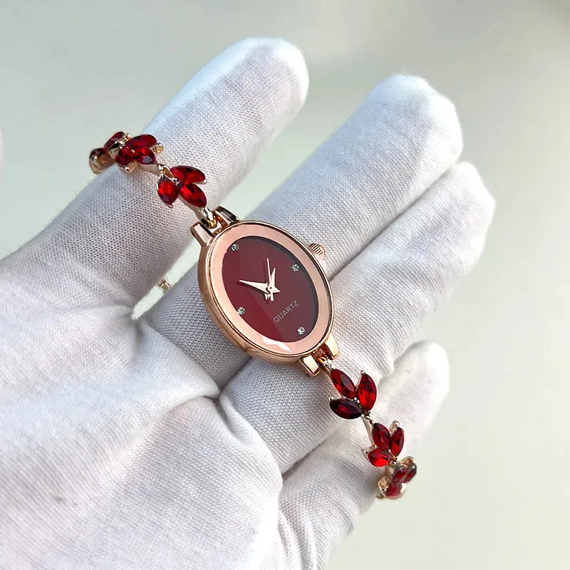 Women's Gemstone Quartz Bracelet Watch